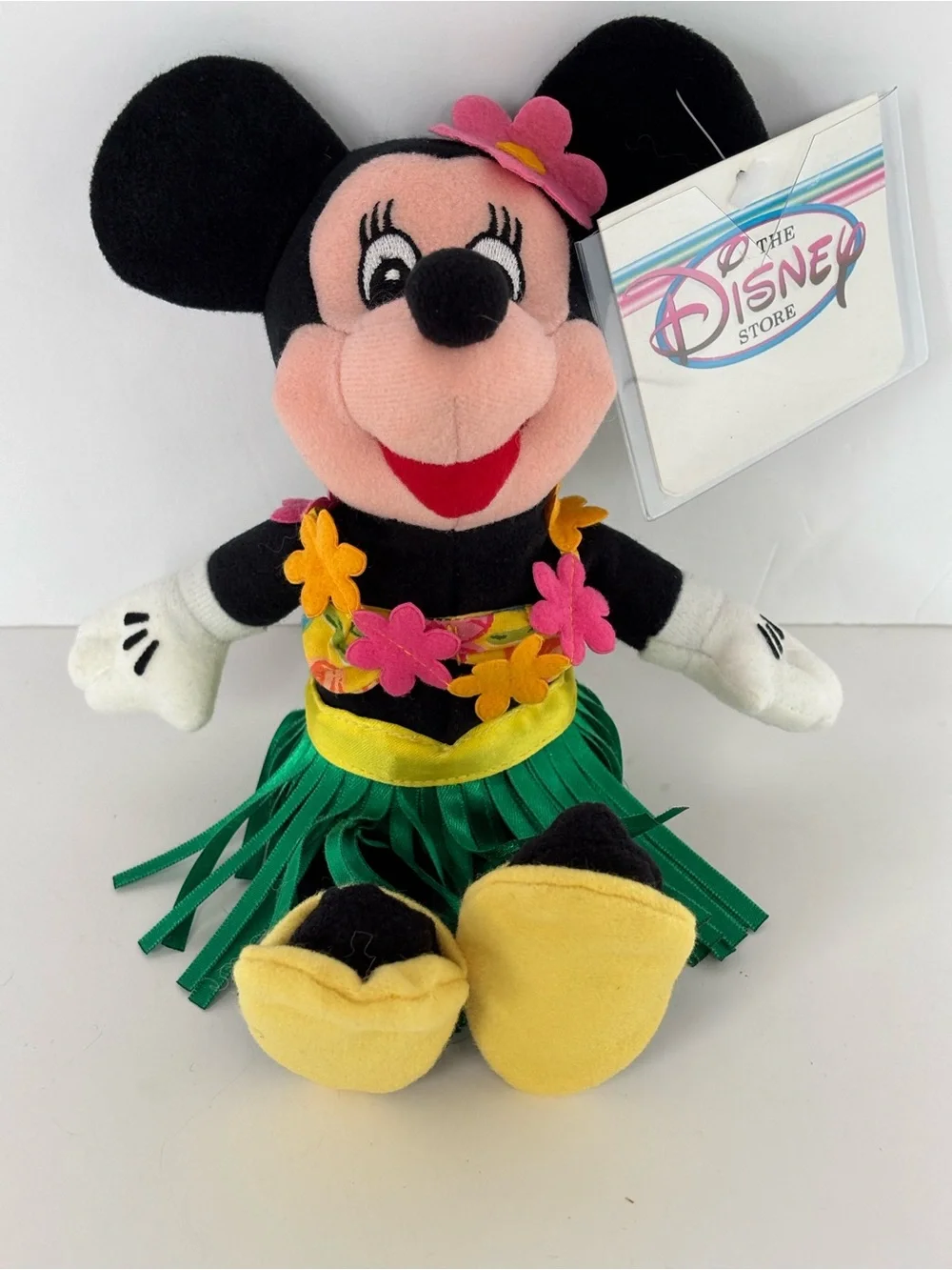 VTG Disney Store Hawaiian Hula Minnie Mouse Bean Bag Plush 8